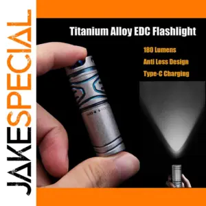 Titanium Mini LED Flashlight Rechargeable EDC