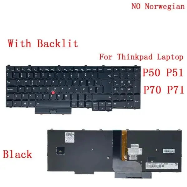 Backlit Keyboard for Lenovo Thinkpad P50 P51 P70 P71 - Image 16