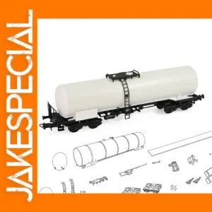 HO Scale Unassembled Blank Oil Tank Car Model