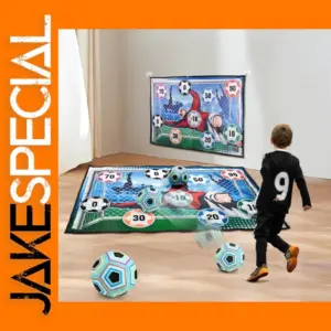 Kids Soccer Game Mat Set for Indoor Outdoor Fun