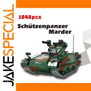 MOC Brick Set Military Tank Model 1045 Pieces