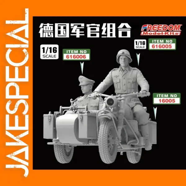 1/16 Scale German Military Officer Model Kit