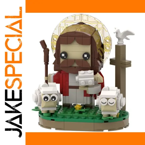 Christian Shepherd Jesus Cross Building Blocks Set