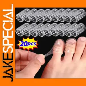 20pcs Transparent Silicone Toe Protectors Set