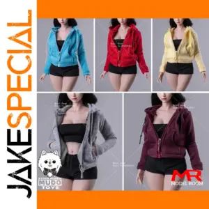 1/6 Scale Female Hoodie Jacket for Action Figures