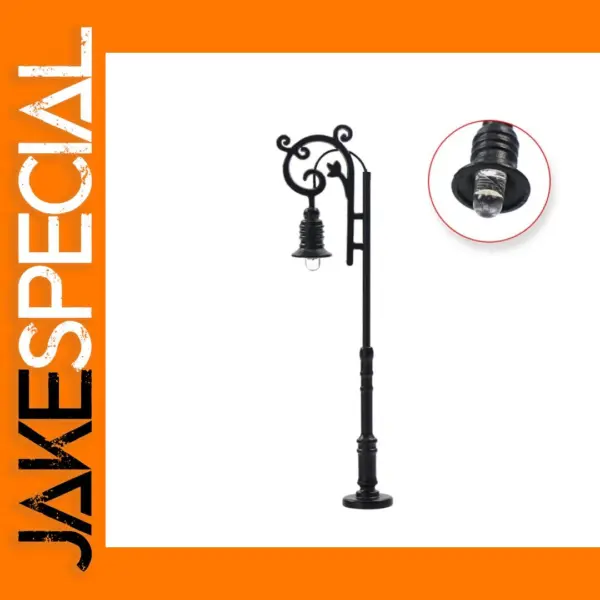 5pcs Warm White OO Scale Lamp Posts 1:75
