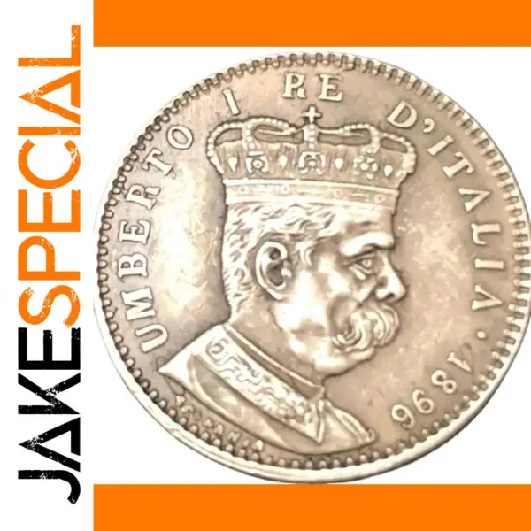 1896 Eritrea 1 Lira Umberto I Silver Replica Coin