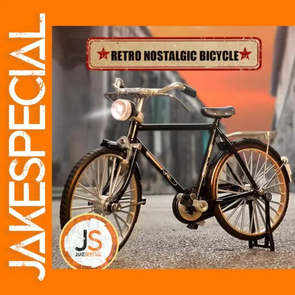 Mini Metal Retro Bicycle 1:10 Scale Model