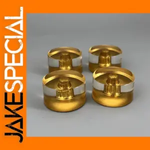 Gold 18 Spline Guitar Knob Set of 4