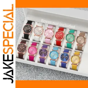 12pcs Bohemian Women's Quartz Watch Set V248