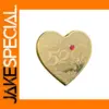 Chinese Style Heart-Shaped Collectible Coin for Valentine's