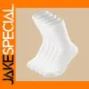 Men's Crew Socks - 5 Pairs Soft Cotton Breathable