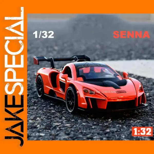 1/32 Senna Car Model Metal Diecast Vehicle