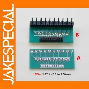 10P PCB Adapter Board 1.27/2.0/2.54mm Pitch