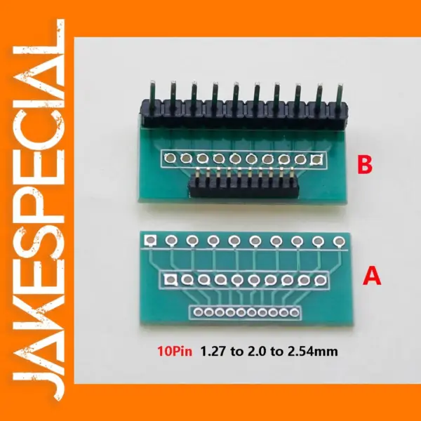 10P PCB Adapter Board 1.27/2.0/2.54mm Pitch