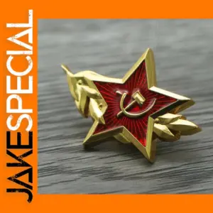 Retro Hammer and Sickle Badge Pin