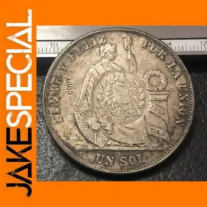 1874 Peru 1 Sol Replica Coin for Collectors