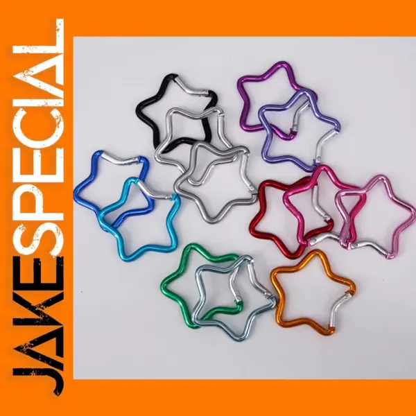 Star Shaped Aluminum Alloy Carabiner Clip