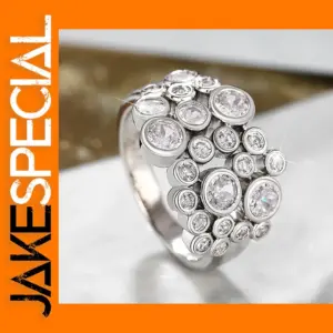 Trendy Women's Wedding Band with Zirconia