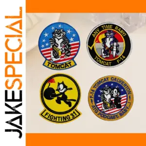 Tomcat F-14 VF-31 Felika Embroidery Patch for Clothing