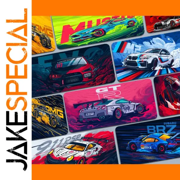 Sports Car Collection Gaming Mousepad for PC and Console