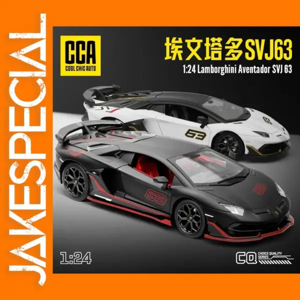 1:24 Lamborghini Aventador SVJ63 Diecast Model