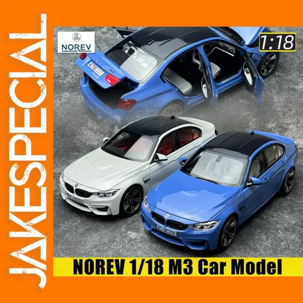 NOREV 1/18 Scale BMW M3 2017 Diecast Model