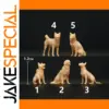 A233 Miniature Dog Figures for Dioramas