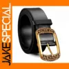 Men's Casual Solid Leather Western Belt