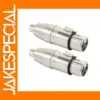 2 Pack XLR Female to RCA Audio Adapters