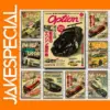 Vintage Motorsport GTR Cars Kraft Paper Poster