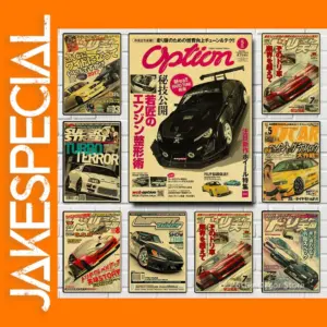 Vintage Motorsport GTR Cars Kraft Paper Poster