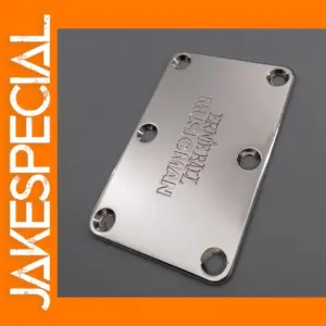 Bass Guitar Neck Plate with Nickel Finish