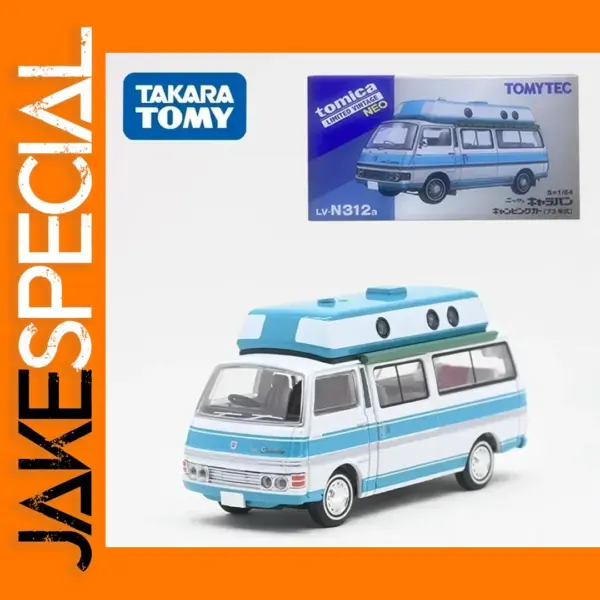 Nissan Caravan Blue Diecast Model 1:64 Scale