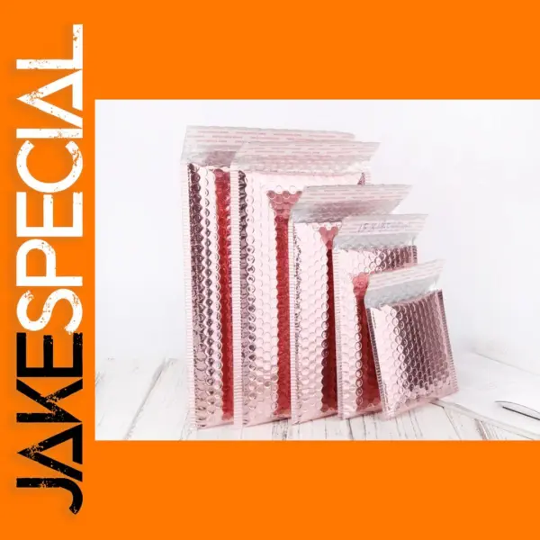 10 Pack Rose Gold Padded Bubble Mailers