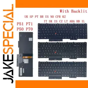 Backlit Keyboard for Lenovo Thinkpad P51 P71 P50 P70