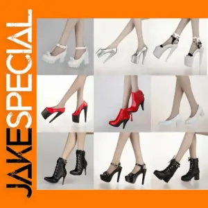 1/6 Female High Heel Shoes for Action Figures