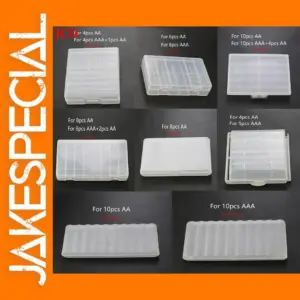 AA AAA Plastic Battery Holder Case Organizer