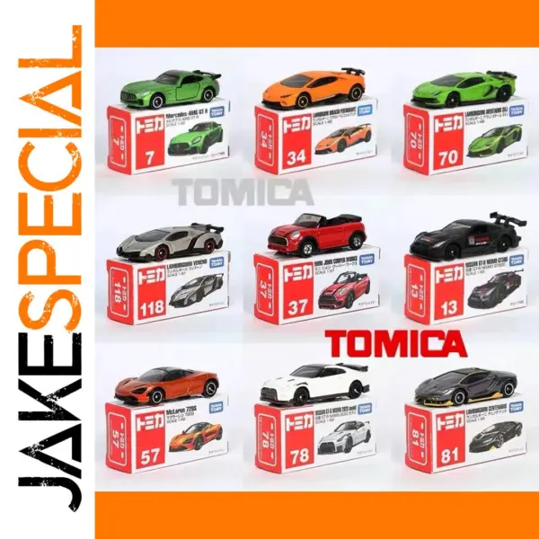 Takara Tomy Tomica Diecast Metal Toy Cars Set