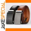Men's Genuine Leather Automatic Buckle Belt