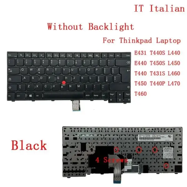 Italian Backlight Keyboard for Lenovo Thinkpad T460 - Image 7
