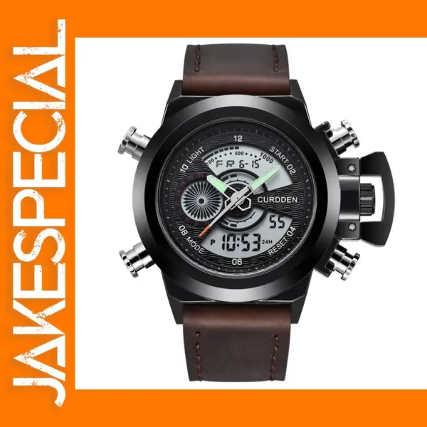 CURDDEN 7166 Dual Time Sports Watch