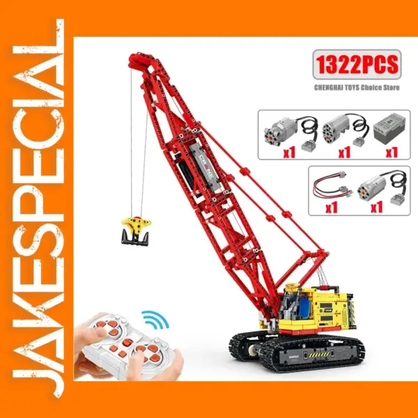 1322PCS Remote Control Crawler Crane Model
