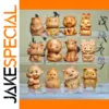 Mini Wooden Zodiac Animals 1.96-Inch Decor