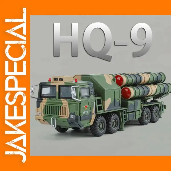 1:40 Scale HQ-9 Diecast Model Anti-aircraft Vehicle