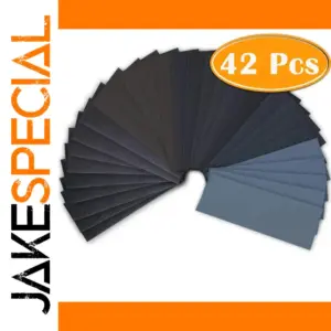 42-Piece Assorted Sandpaper Grit Set