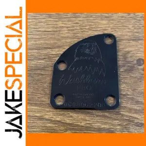 Black Neck Plate for 6-String Electric Guitar
