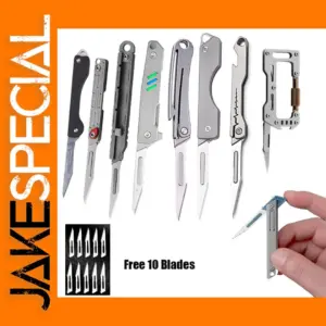 Folding Knife with 10 Replaceable Blades