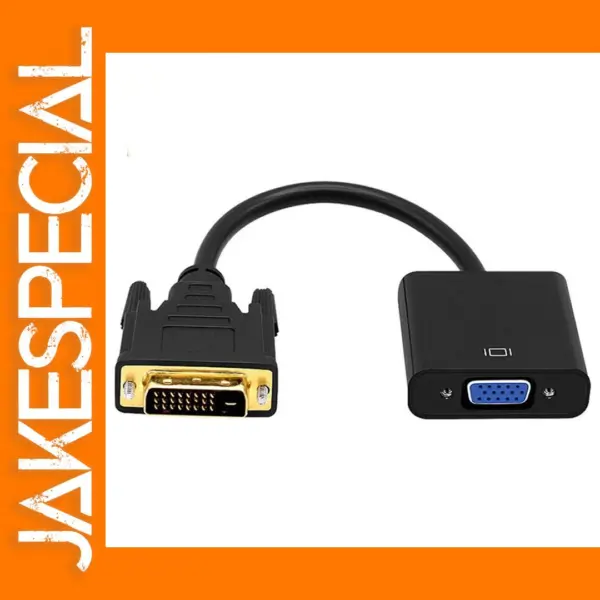 DVI-D to VGA Adapter 1080P Male to Female