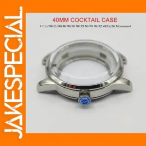 40mm Stainless Steel Cocktail Watch Case